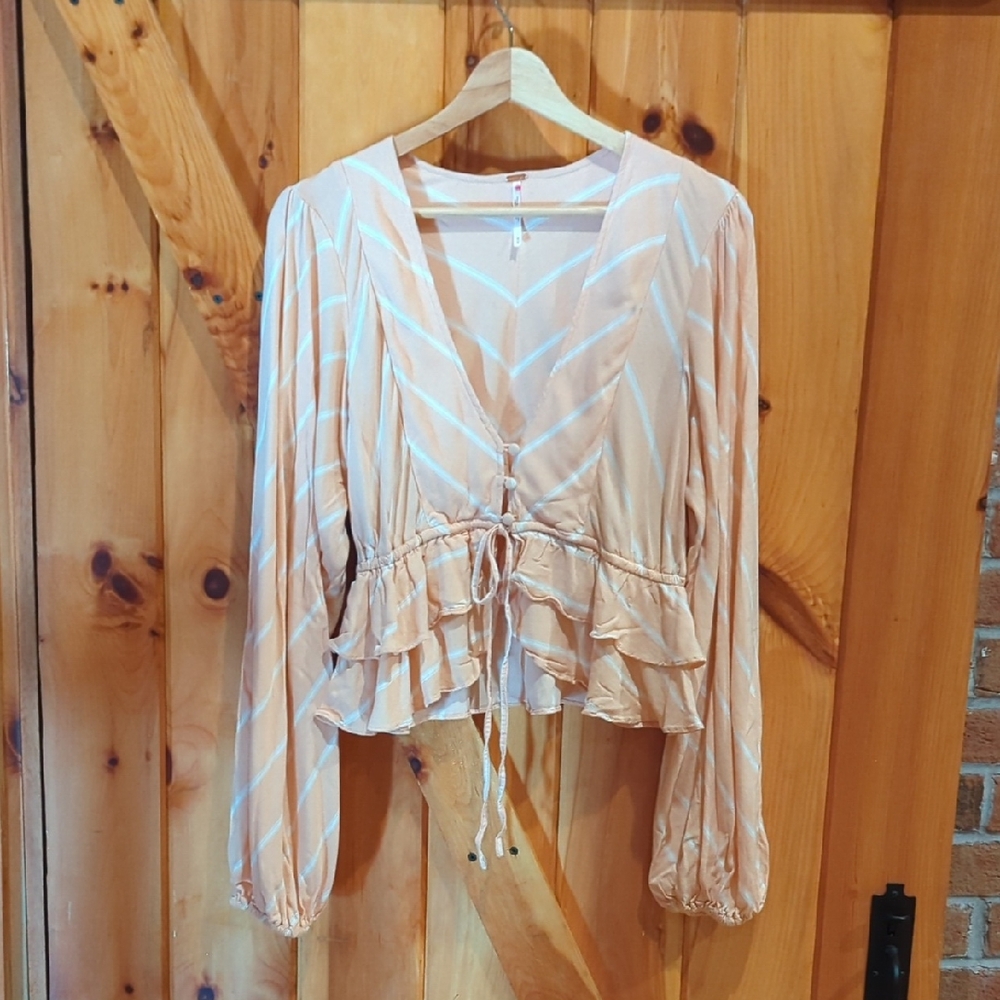 Free People Peach Top